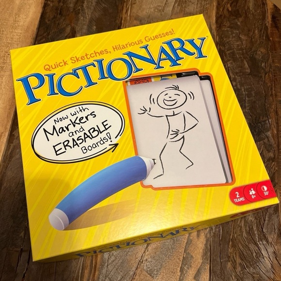 Mattel Games Pictionary Drawing Board Game, KIDS, ADULTS, GAME NIGHT - Picture 3 of 6